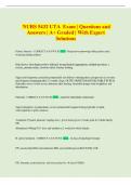 NURS 5432 UTA Exam &vert; Questions and  Answers &vert; A&plus; Graded &vert; With Expert  Solutions