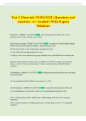 Test 1 Materials NURS 5432 &vert; Questions and  Answers &vert; A&plus; Graded &vert; With Expert  Solutions 