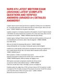NURS 676 LATEST MIDTERM EXAM &lpar;2025-2026&period;&period;&period;ERS &lpar;GRADED A&plus;&rpar; DETAILED ANSWERS&excl;&excl;&period;