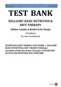Test Bank for Williams&rsquo; Basic Nutrition & Diet Therapy &lpar;15th Edition&rpar; by Staci Nix McIntosh &vert; Complete Question Bank & Exam Prep Guide