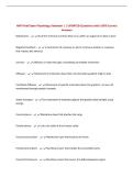 HAP Final Exam Physiology Semester 1 &vert; UPDATED Questions with 100&percnt; Correct Answers