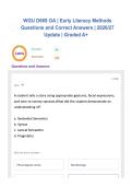WGU D669 OA &vert; Early Literacy Methods Questions and Correct Answers &vert; 2026&sol;27 Update &vert; Graded A&plus;