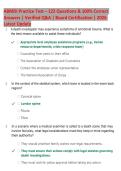 ABMDI Practice Test &ndash; 122 Questions & 100&percnt; Correct  Answers &vert; Verified Q&A &vert; Board Certification &vert; 2026  Latest Update