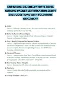 CNR N4000&colon; DR&period; CHELLY TUFTS BEVEL NURSING PACKET CERTIFICATION SCRIPT 2026 QUESTIONS WITH SOLUTIONS GRADED A&plus;