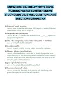 CNR N4000&colon; DR&period; CHELLY TUFTS BEVEL NURSING PACKET COMPREHENSIVE STUDY GUIDE 2026 FULL QUESTIONS AND SOLUTIONS GRADED A&plus;