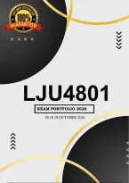 LJU4801 Exam Portfolio Semester 2 Answers 2026 - Due 19 October 2026