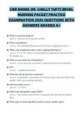 CNR N4000&colon; DR&period; CHELLY TUFTS BEVEL NURSING PACKET PRACTICE EXAMINATION 2026 QUESTIONS WITH ANSWERS GRADED A&plus;