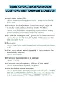 COKO ACTUAL EXAM PAPER 2026 QUESTIONS WITH ANSWERS GRADED A&plus;