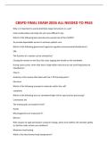 CBSPD FINAL EXAM 2026 ALL NEEDED TO PASS 