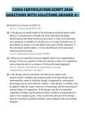 COKO CERTIFICATION SCRIPT 2026 QUESTIONS WITH SOLUTIONS GRADED A&plus;