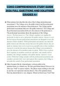 COKO COMPREHENSIVE STUDY GUIDE 2026 FULL QUESTIONS AND SOLUTIONS GRADED A&plus;