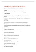 Utah Master Esthe cian Written exam 2026 update
