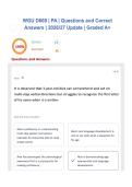 WGU D669 &vert; PA &vert; Questions and Correct Answers &vert; 2026&sol;27 Update &vert; Graded A&plus;