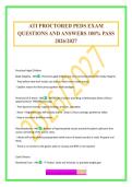 ATI PROCTORED PEDS EXAM QUESTIONS AND ANSWERS 100&percnt; PASS 2026&sol;2027