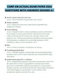 COMP XM ACTUAL EXAM PAPER 2026 QUESTIONS WITH ANSWERS GRADED A&plus;