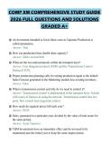 COMP XM COMPREHENSIVE STUDY GUIDE 2026 FULL QUESTIONS AND SOLUTIONS GRADED A&plus;