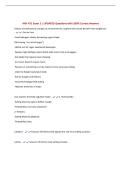 HNF 471 Exam 2 &vert; UPDATED Questions with 100&percnt; Correct Answers