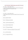 HNF 471 Final Exam &vert; UPDATED Questions with 100&percnt; Correct Answers