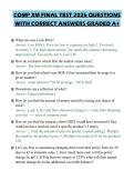COMP XM FINAL TEST 2026 QUESTIONS WITH CORRECT ANSWERS GRADED A&plus;