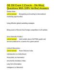 GB 350 Exam 2 &lpar;Cascio - Ole Miss&rpar; Questions With 100- Verified Answers&period;docx