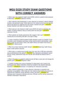 WGU D220 STUDY EXAM QUESTIONS WITH CORRECT ANSWERS