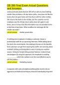 GB 350 Final Exam Actual Questions and Answers&period;docx