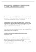 EAPS 106 STUDY GUIDE EXAM 4 &vert; QUESTIONS AND ANSWERS &vert; WITH COMPLETE SOLUTION&period;