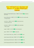 Nusc 1165 final Exam &vert; Questions and  Answers &vert; A&plus; Graded &vert; With Expert  Solutions