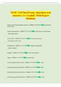 NUSC 1165 final Exam &vert; Questions and  Answers &vert; A&plus; Graded &vert; With Expert  Solutions
