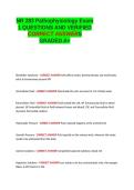 NR 283 Pathophysiology Exam 1 QUESTIONS AND VERIFIED CORRECT ANSWERS GRADED A LATEST 2026-2027 100- GUARANTEED PASS&period;NR 283 Pathophysiology Exam 1 QUESTIONS AND VERIFIED CORRECT ANSWERS GRADED A LATEST 2026-2027 100- GUARANTEED PASS&period;docx