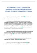 FTCE ESE K-12 Part 2 Practice Test Questions and Correct Detailed Answers &lpar;Already Graded A&plus;&rpar; &vert; New 2026&sol;27 Update 