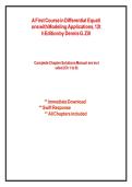 Solution Manual for A First Course in Differential Equations with Modeling Applications&comma; 12th Edition by Dennis G&period; Zill