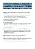 CON 1100V U04 DEFENSE ACQUISITION UNIVERSITY ACTUAL EXAM PAPER 2026 QUESTIONS WITH ANSWERS GRADED A&plus;