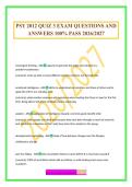 PSY 2012 QUIZ 3 EXAM QUESTIONS AND ANSWERS 100&percnt; PASS 2026&sol;2027