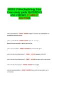 NR283 Pathophysiology Final Exam-study guide QUESTIONS AND VERIFIED CORRECT ANSWERS GRADED A LATEST 2026-2027 100- GUARANTEED PASS&period;