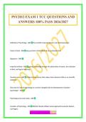 PSY2012 EXAM 1 TCC QUESTIONS AND ANSWERS 100&percnt; PASS 2026&sol;2027
