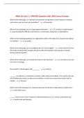 HROB 101 Quiz 1 &vert; UPDATED Questions with 100&percnt; Correct Answers