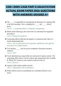 CON 1300V CASE PART 0 SOLICITATION ACTUAL EXAM PAPER 2026 QUESTIONS WITH ANSWERS GRADED A&plus;