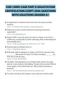 CON 1300V CASE PART 0 SOLICITATION CERTIFICATION SCRIPT 2026 QUESTIONS WITH SOLUTIONS GRADED A&plus;