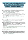 CON 1300V CASE PART 0 SOLICITATION FINAL TEST 2026 QUESTIONS WITH CORRECT ANSWERS GRADED A&plus;