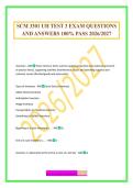 SCM 3301 UH TEST 3 EXAM QUESTIONS AND ANSWERS 100&percnt; PASS 2026&sol;2027