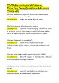 CGFO Accounting and Financial Reporting Exam Questions & Answers &lpar;Grade A&plus;&rpar;&period;docx
