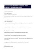 Food Safety Exam Questions And  Correct Detailed Answers