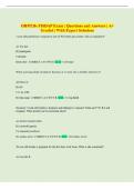 OB&sol;PEDs FISDAP Exam &vert; Questions and Answers &vert; A&plus;  Graded &vert; With Expert Solutions 
