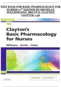 Basic Pharmacology for Nurses 18th Edition by Michelle Willihnganz & Bruce D&period; Clayton &ndash; Chapters 1&ndash;48 Test Bank with Questions and Answers