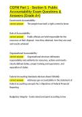 CGFM Part 1 - Section 5 Public Accountability Exam Questions & Answers &lpar;Grade A&plus;&rpar;&period;docx