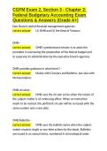 CGFM Exam 2&comma; Section 3 - Chapter 2 Federal Budgetary Accounting Exam Questions & Answers &lpar;Grade A&plus;&rpar;&period;docx