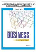 Foundations of Business 7th Edition by William M&period; Pride &ndash; Solution Manual with Detailed Problem Solutions