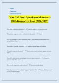 Fdny A35 Exam Questions and Answers 100&percnt; Guaranteed Pass&excl; &lpar;2026&sol;2027&rpar;