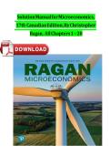 Solution Manual for Microeconomics&comma; 17th Canadian Edition by Christopher Ragan &lpar;Chapters 1&ndash;20&rpar;
